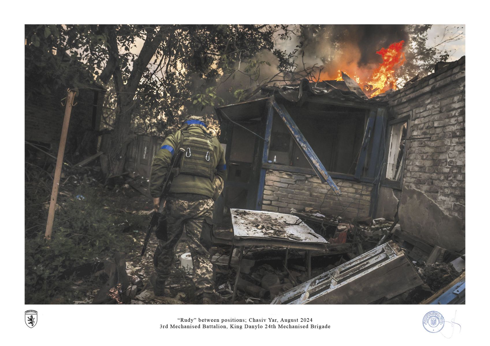 “Rudy” between positions; Chasiv Yar, August 2024 by oleg petrasiuk