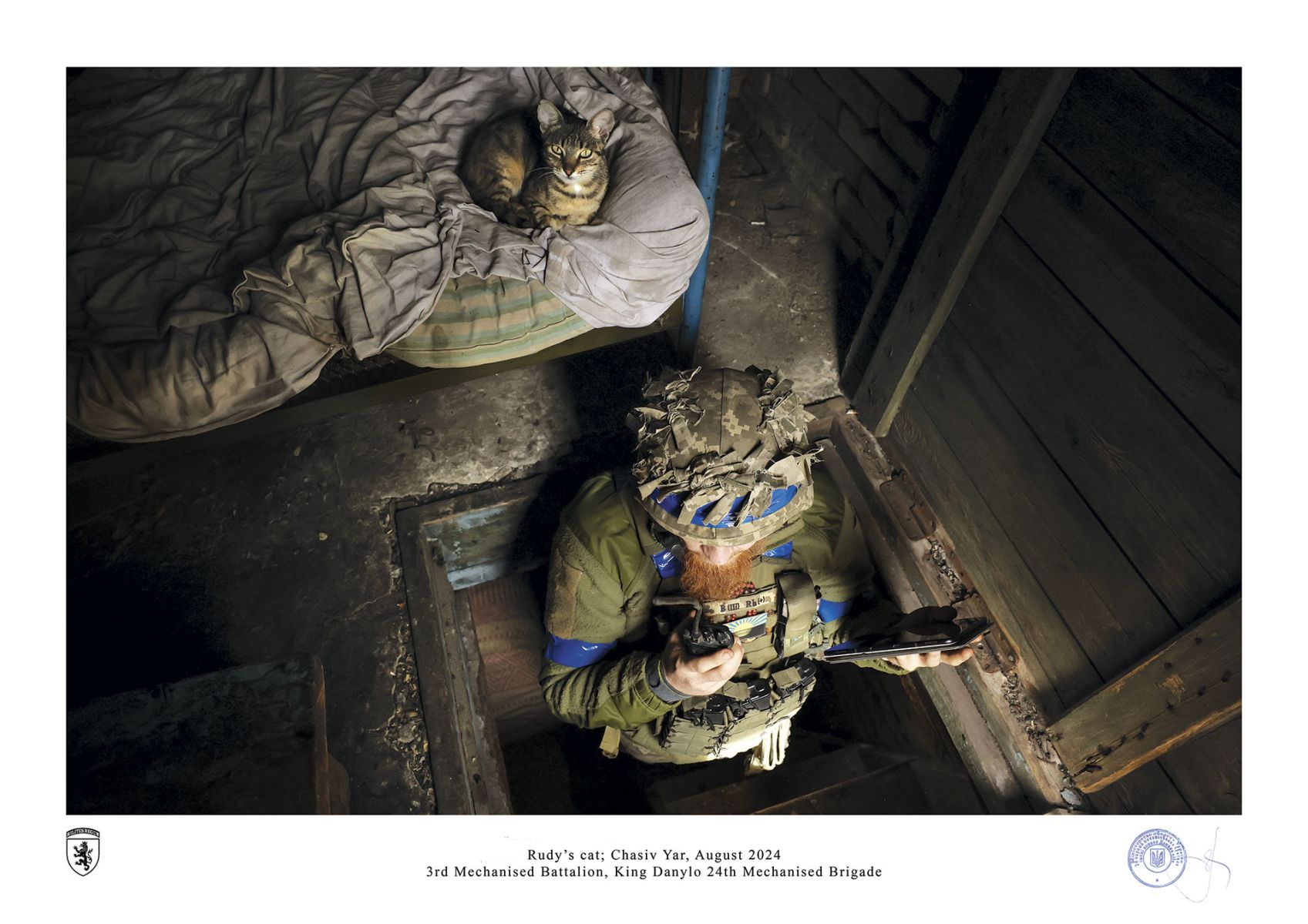Rudy’s cat; Chasiv Yar, August 2024 by oleg petrasiuk