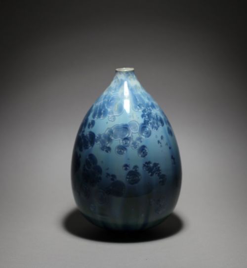 Cobalt Crystalline Vase ii | Maggie Zerafa
