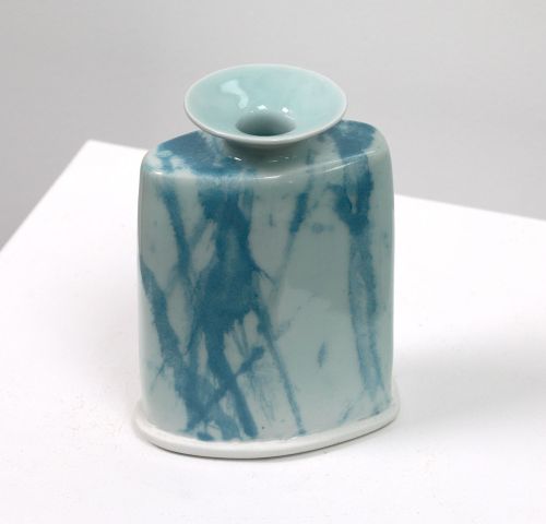 celadon vase by peter humpherson