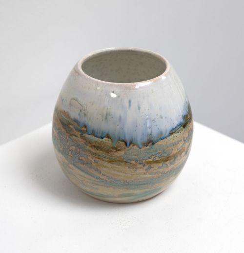 glimmer moon jar i by pam matthews