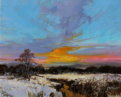 morvern sunset by alan b hayman