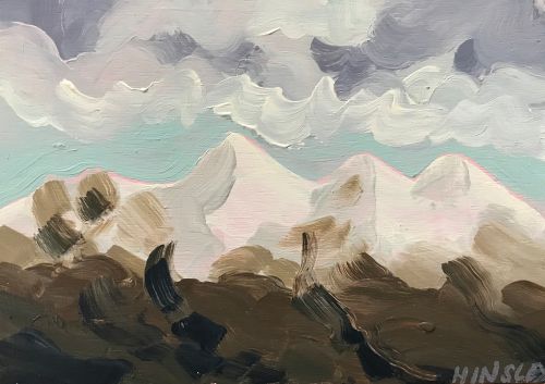 snow on the five sisters II by jess hinsley