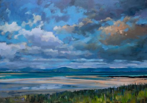 view to south uist, barra by penelope anstice