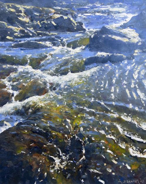 the river sligachan, isle of skye by david deamer
