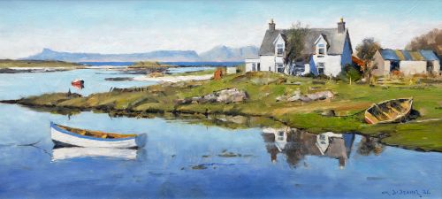 a croft on the shore, arisaig david deamer