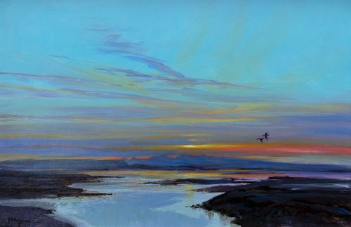 camusdarach sunset by alan b hayman