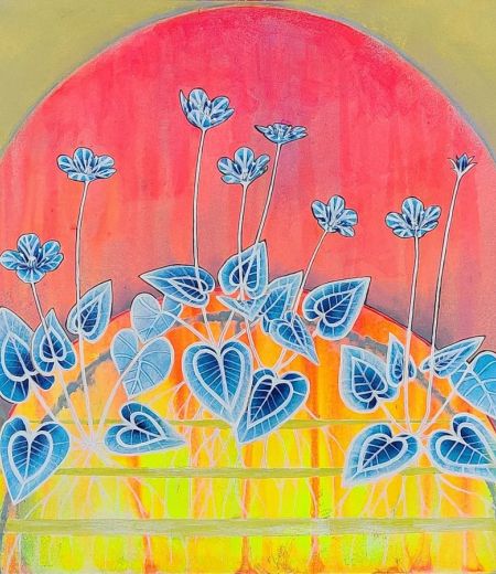 grass of parnassus, ardnamurchan II by kirsty lorenz