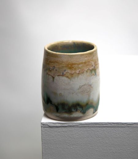 lichen vase III by pam mathews
