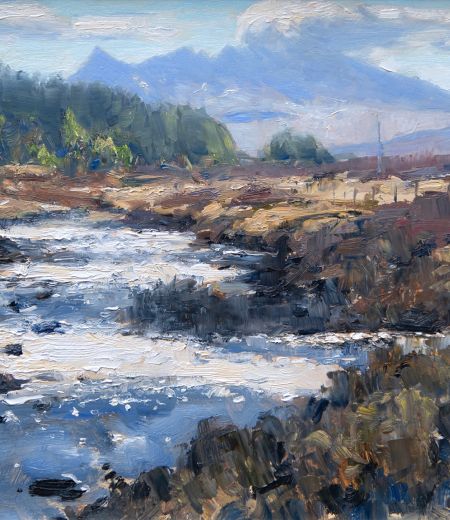 sunlight on the varragil, skye by david deamer