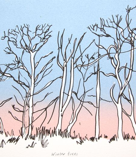 winter trees by gillian murray