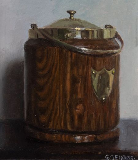 antique biscuit barrel II by gavin young
