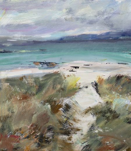 tràigh bàn nam manach (white beach of the monks) by rose strang