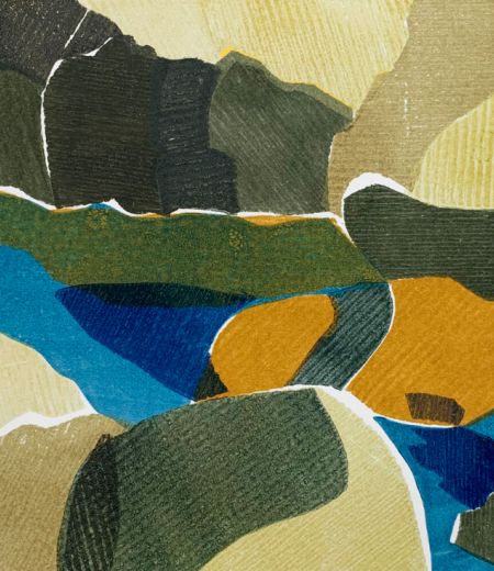 winter rock pools II by karen beauchamp