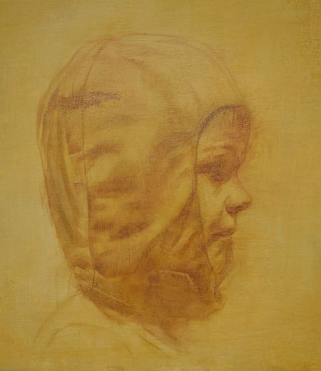 head study for aviator by robert macmillan