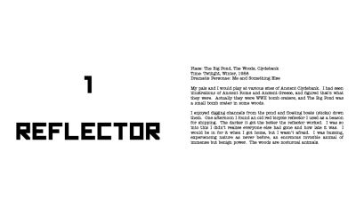 an excerpt from reflector