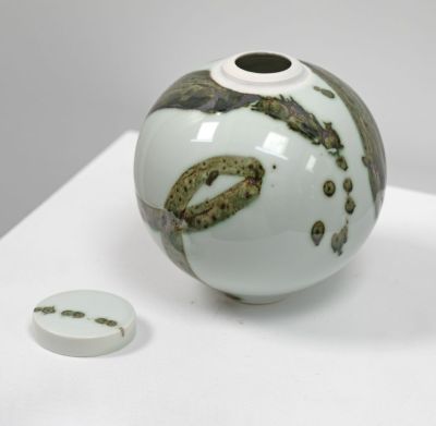 splash ginger jar by tricia thom