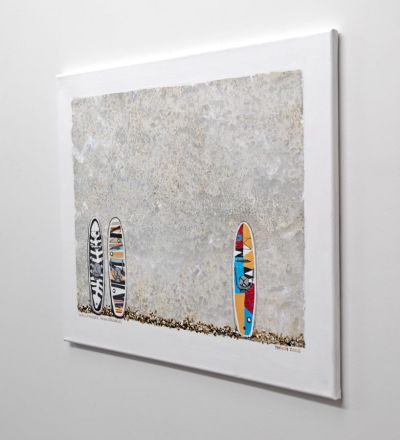 up against the wall, paddleboarder! by stephen french