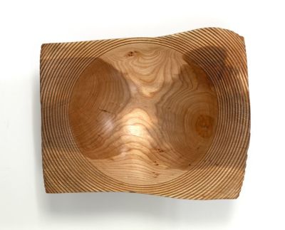 ribbed platter by john hodgson
