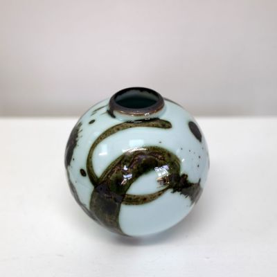 mini blue splash moonjar | tricia thom