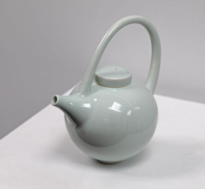small teapot clear/blue by tricia thom