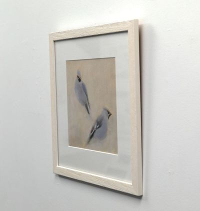 a pair of waxwings by ruth o'dell