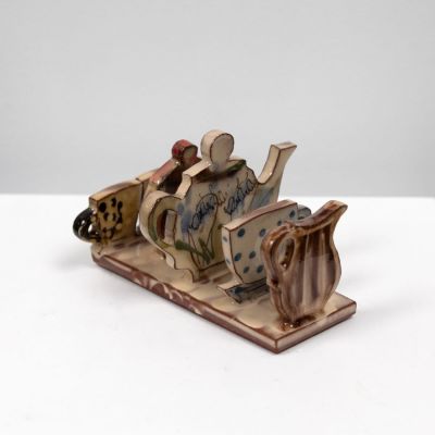 tea set toast rack by michelle lowe