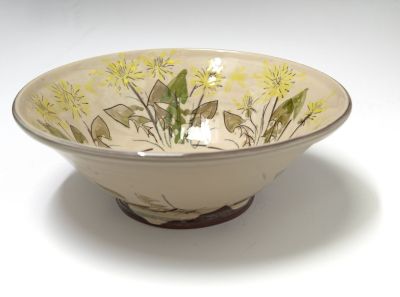 large serving bowl dandelion by michelle lowe