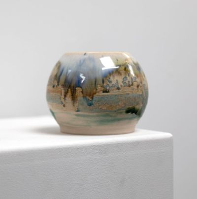 glimmer moon jar iii by pam matthews