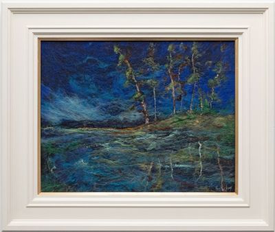 loch maree blue pines by moy mackay