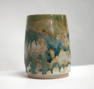 lichen vase V by pam mathews