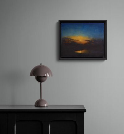 January sunset, with jupiter by michael corsar