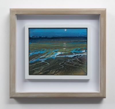 moon rising over arisaig by william reid