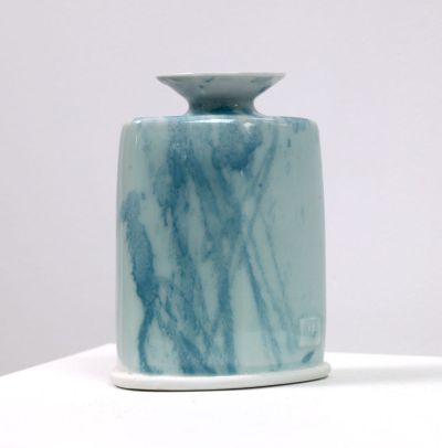 celadon vase by peter humpherson