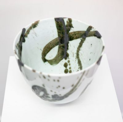 deep clear blue splash bowl | tricia thom