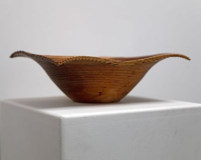 ribbed platter by john hodgson