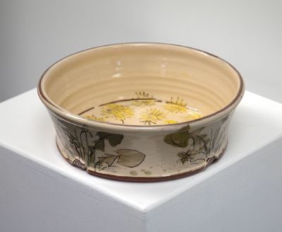 dandelion oven dish by michelle lowe
