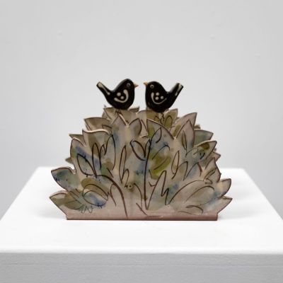 large letter rack bird pair by Michelle Lowe