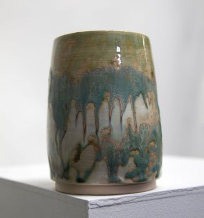lichen vase V by pam mathews