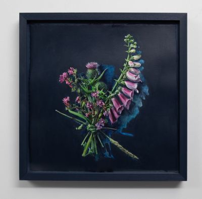 votive offering no.141, thistle, campion, foxglove