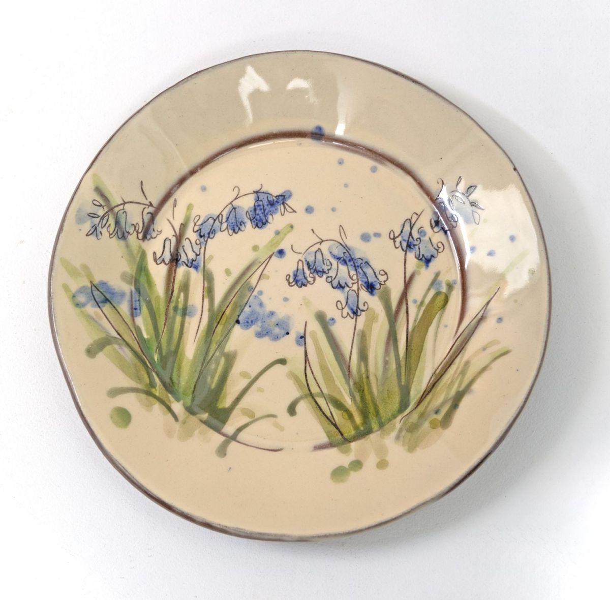 medium bluebell plate by michelle lowe