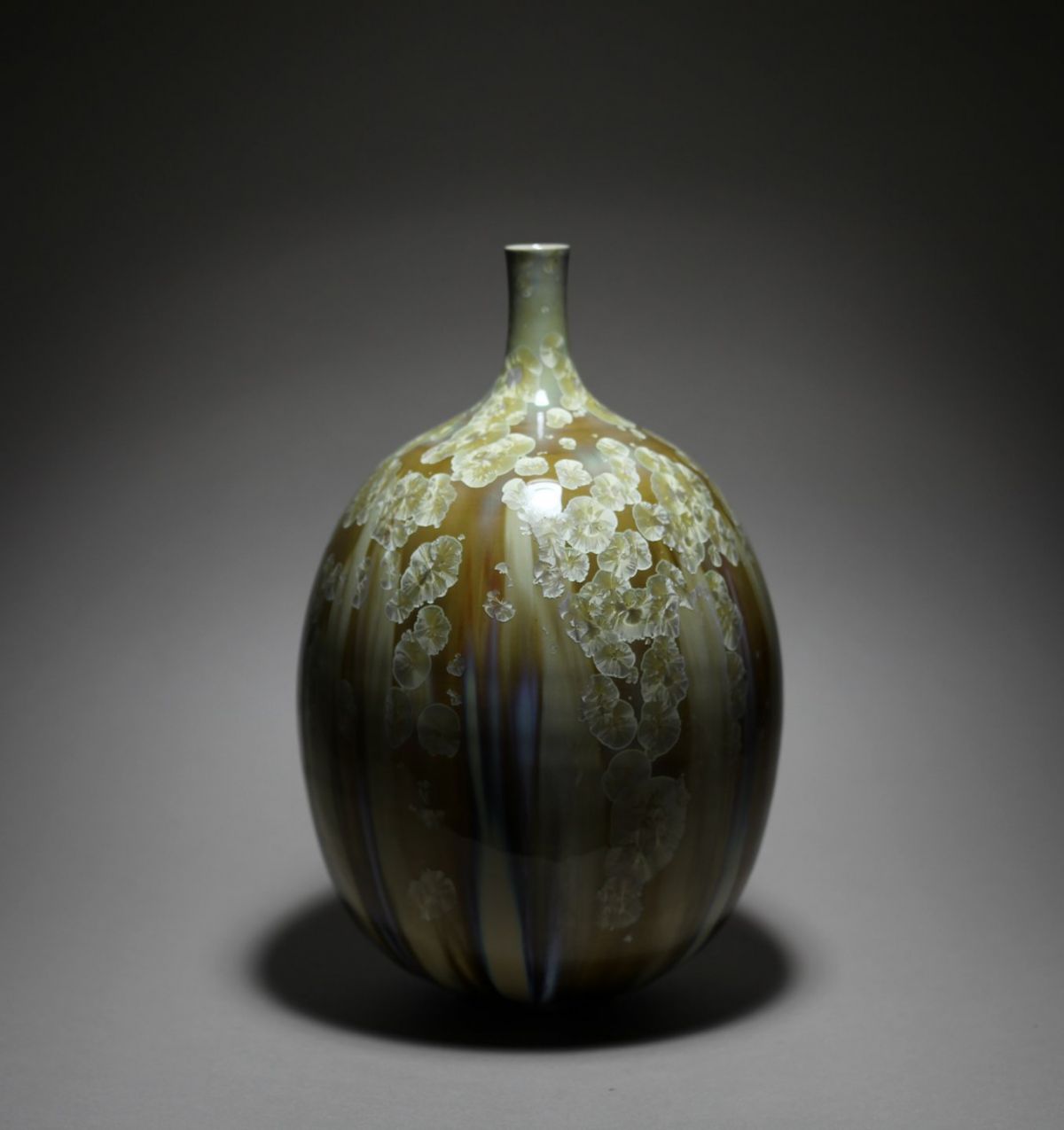 Golden Crystalline Vase | Maggie Zerafa