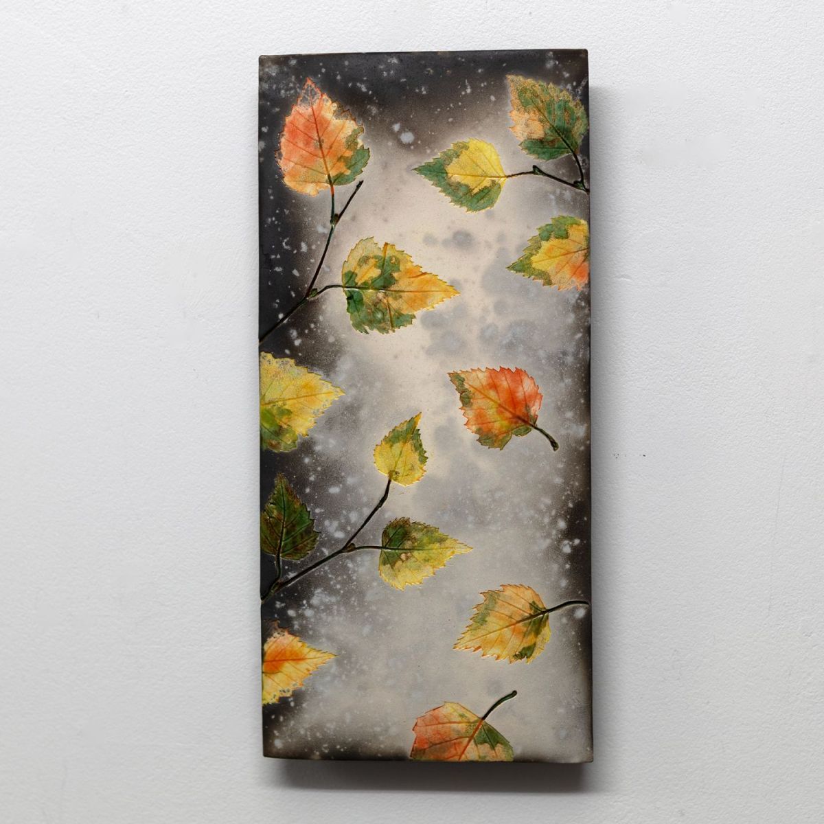 falling birch in autumn by helen michie