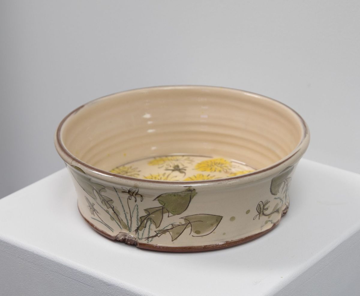 dandelion oven dish by michelle lowe